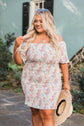 Garden Picnics Smocked Floral Multi Dress