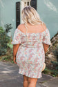 Garden Picnics Smocked Floral Multi Dress
