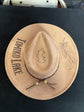Personalized Hand-Burned Wide Brim Hat