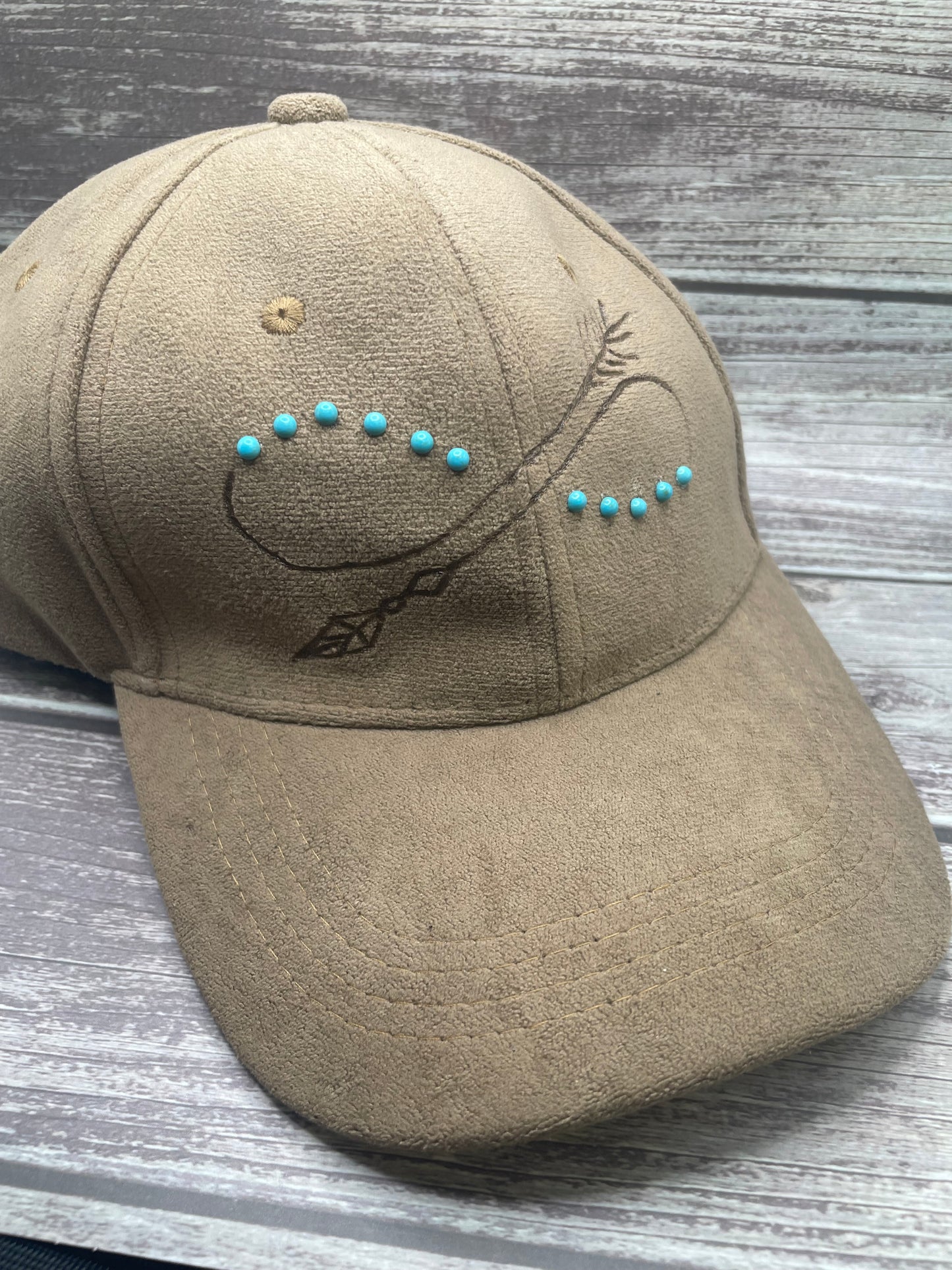 Personalized Hand-Burned Baseball Hat